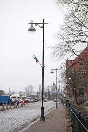 Чугунные фонари в городе Выборге