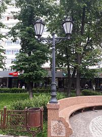 Освещение памятника в Москве 