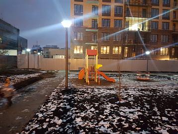 Освещение территорий жилого комплекса в Санкт-Петербурге